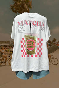 Matcha Tshirt Set - Green/ White Tee