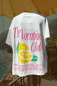 Vacation Club Lemon Tee - White