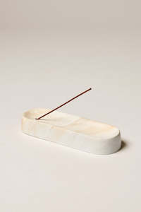 Ceramic Incense Holder - White