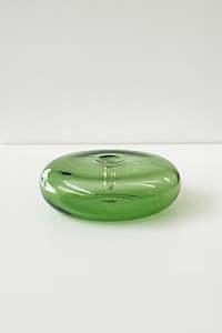 Glass Vessel Incense Holder - Green