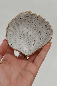 Womenswear: Small Cockle Shell Bowl - Speckled Clay