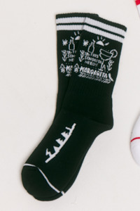 Margie Socks - Black/White