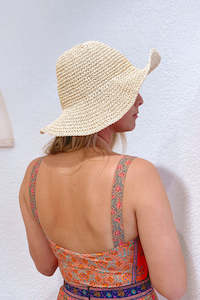 Little Miss Sunshine Beach Hat - Natural