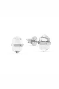 Empress Crystal Studs - Silver