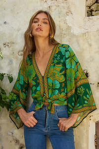 Sadie Blouse - Emerald