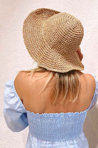 Little Miss Sunshine Beach Hat - Tan