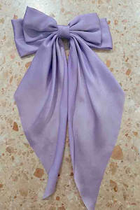 Bow Era - Satin Hair Clip - Lilac