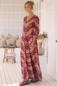 Womenswear: London Maxi Dress - Savanna