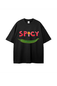 Oversized Spicy Tee - Black