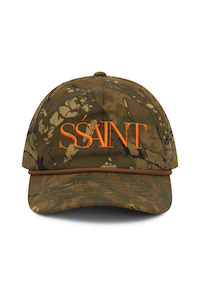 SŚAINT Camo Five Panel Cap