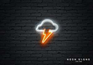 Neon sign: Thunder Cloud - LED Neon Sign