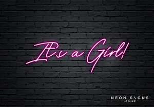 It's A Girl - LED Neon Sign