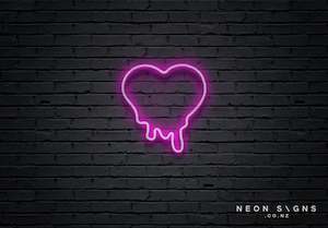 Melting Heart - LED Neon Sign