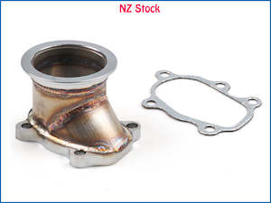 Macadamia nut growing: Turbo Down Pipe to 2.5"/ 63mm V band Flange Adapter For GT25 GT28 T28 T25