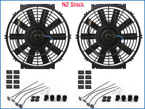 Macadamia nut growing: 12V 10" Radiator Fan x 2