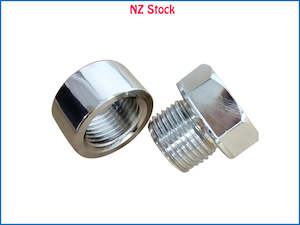 Macadamia nut growing: Oxygen Sensor Weld On Bung & Plug Wideband Nut & Cap Set