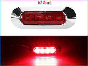 12V / 24V Red LED Caravan Truck Trailer Side Marker Light E-Marked