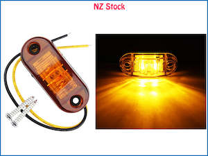 12V/24V Amber LED Side Marker Light for Car Trailer Truck E-Marked