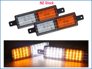 2 x Front Indicator Park LED Bull Bar Lights Bullbar Light for Car Truck Trailer