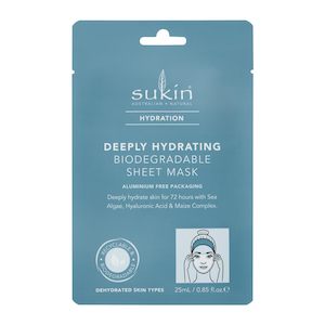 General: Sukin Hydration Deeply Hydrating Biodegradable Sheet Mask