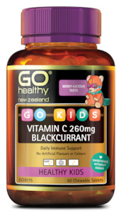 GO Healthy Go Kids Vitamin C 260mg Blackcurrant