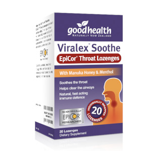 Good Health Viralex Soothe EpiCor Throat Lozenges