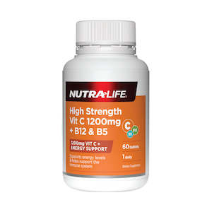 Nutra-Life High Strength Vit C 1200mg + B12 & B5