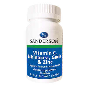 Sanderson Vitamin C, Echinacea, Garlic & Zinc