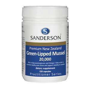 Sanderson: Sanderson Premium New Zealand Green-Lipped Mussel 20,000