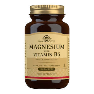 Vitamin B: Solgar Magnesium with Vitamin B6