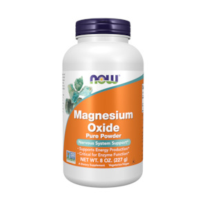 Magnesium: NOW Foods Magnesium Oxide Pure Powder