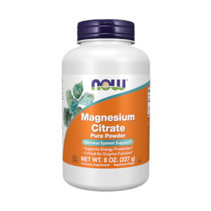 Magnesium: NOW Foods Magnesium Citrate Pure Powder