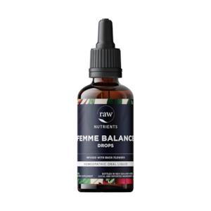 Raw Nutrients Femme Balance Drops - Infused with Bach Flowers