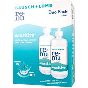 Bausch + Lomb Renu Sensitive Multi-Purpose Solution Duo Pack