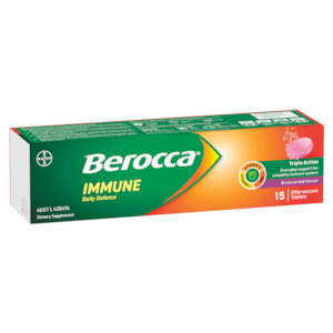 Berocca Immune Daily Defence Blackcurrant Flavour Effervescent Tablet