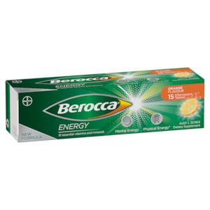 Berocca Energy Orange Flavour Effervescent Tablets