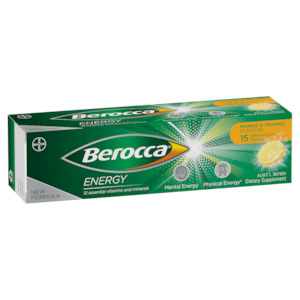 Berocca Energy Mango & Orange Flavour Effervescent Tablets