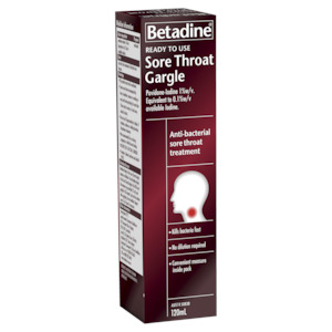 Betadine Sore Throat Gargle - Ready To Use