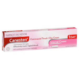 Canesten Clotrimazole Thrush Treatment 1 Day Cream