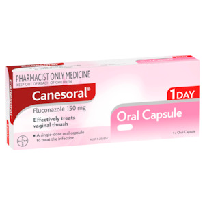 Canesoral Thrush Treatment 1 Day Oral Capsule