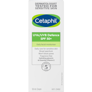 Cetaphil UVA / UVB Defence SPF 50+ Daily Facial Moisturiser