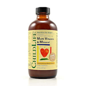 Childlife: ChildLife Multi Vitamin & Mineral - Natural Orange/Mango Flavour