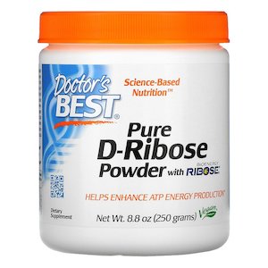 Doctors Best: Doctor's Best Pure D-Ribose Powder with BioEnergy Ribose