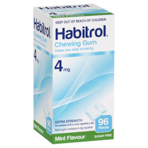 Habitrol Chewing Gum 4mg Extra Strength - Mint Flavour