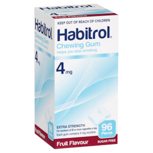 Habitrol Chewing Gum 4mg Extra Strength - Fruit Flavour