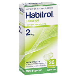 Habitrol Lozenge 2mg Extra Strength - Mint Flavour