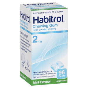 Habitrol Chewing Gum 2mg Regular Strength - Mint Flavour