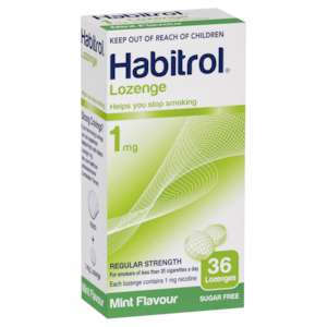 Habitrol Lozenge 1mg Regular Strength - Mint Flavour