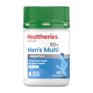 Healtheries 50+ Men's Multi with Probiotics One-A-Day