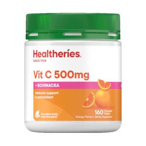 Healtheries Vitamin C 500mg Plus Echinacea